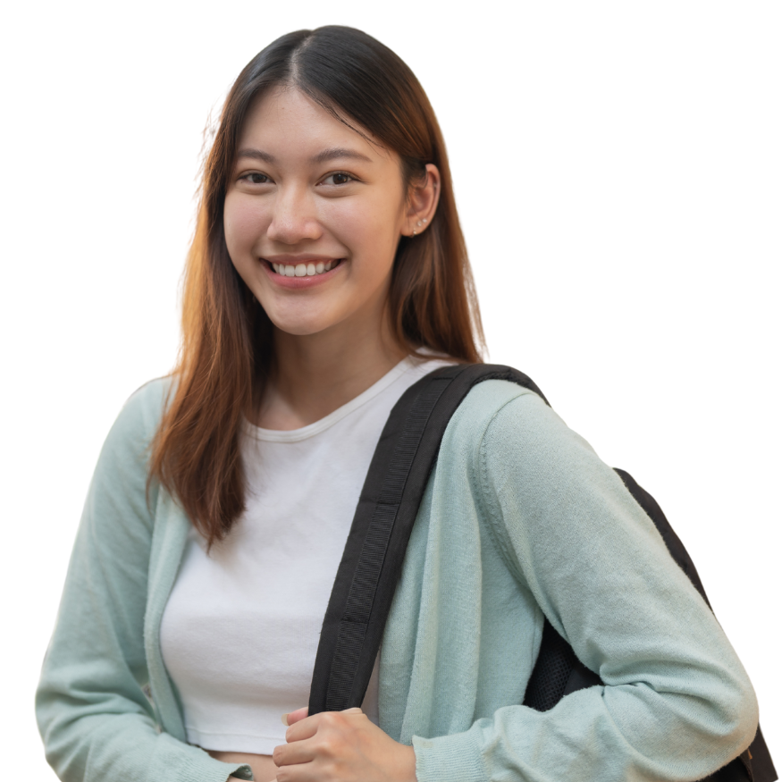 Joven mujer sonriente